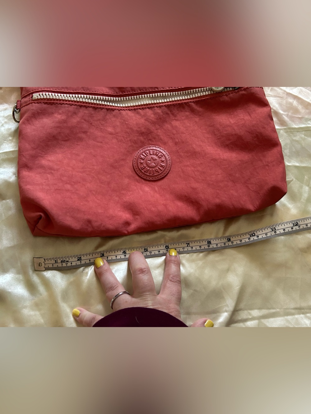 Coral Kipling Crossbody Bag - Picture 9 of 10